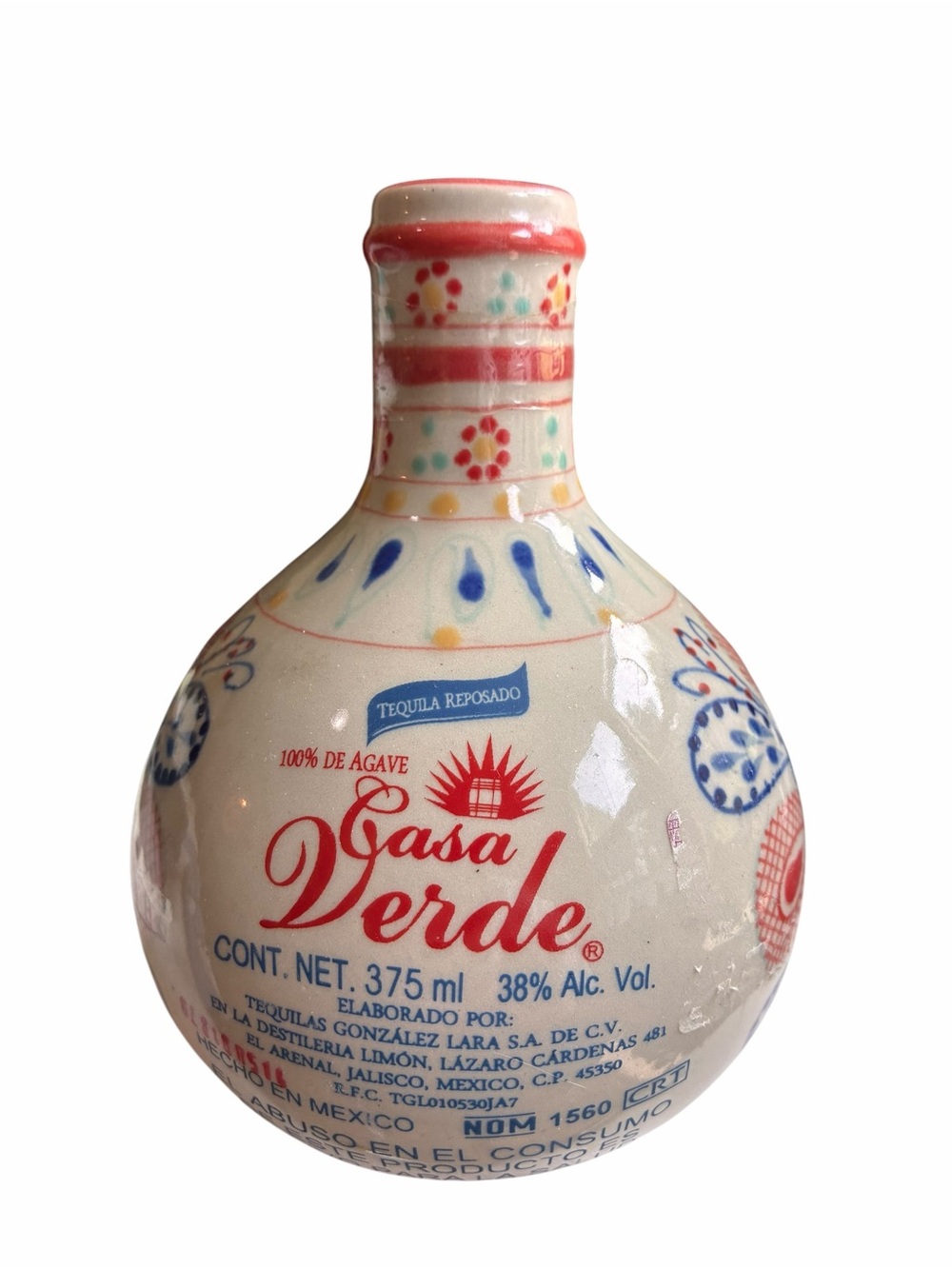 Casa Verde Tequila Reposado 375 ml Empty Bottle